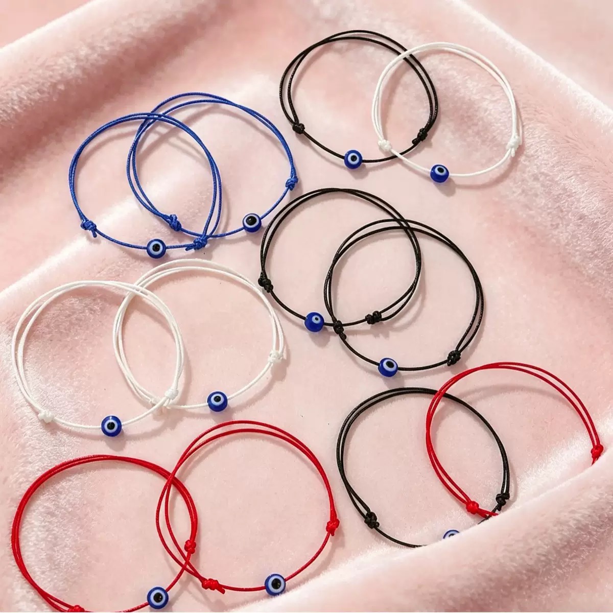 24pcs Evil Eye Bracelet Set, Bohemian Style Gift